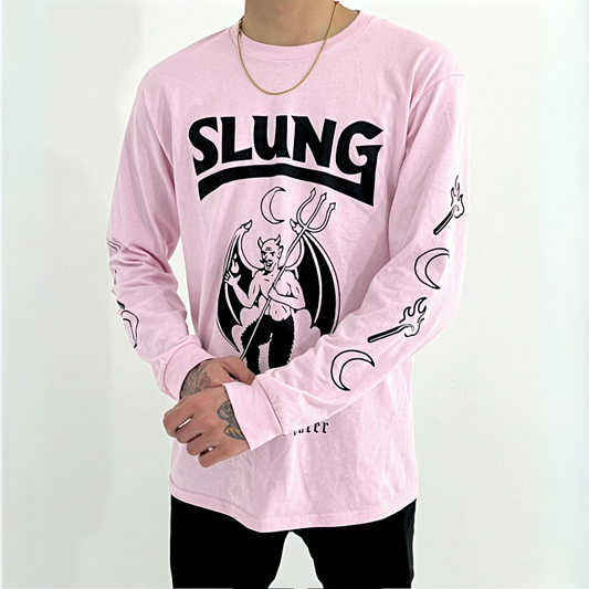 Slung Long-Sleeve in Pale Pink